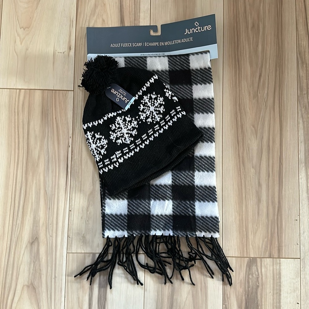Juncture hat and scarf set